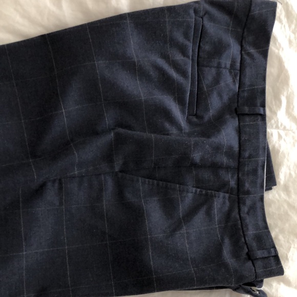 Blue-Grey stunning Pants with Subtle large squares   Size 10 - Picture 3 of 9